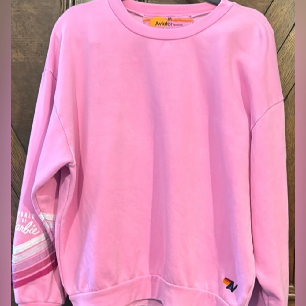 Aviator Nation RARE world of Barbie rugby crew size M